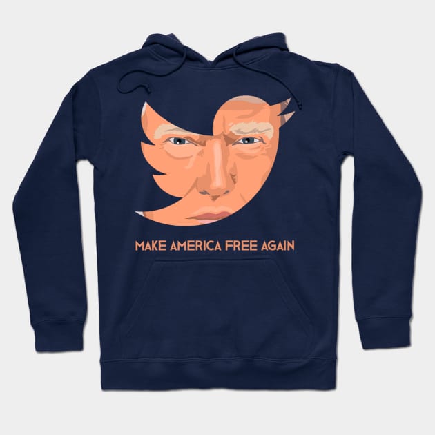 Make America Free Again T-Shirt Hoodie by QUENSLEY SHOP